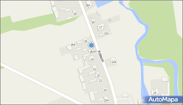 Kołacin, Kołacin, 25, mapa Kołacin