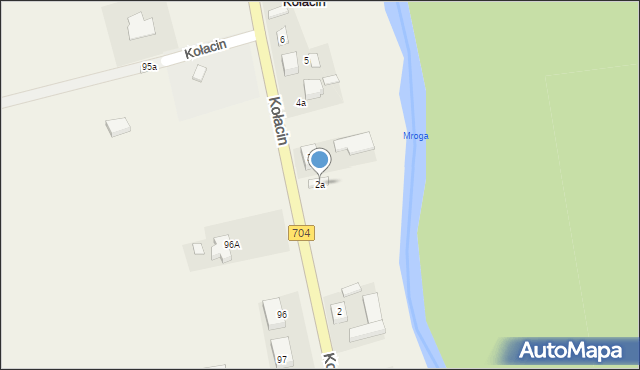 Kołacin, Kołacin, 2a, mapa Kołacin