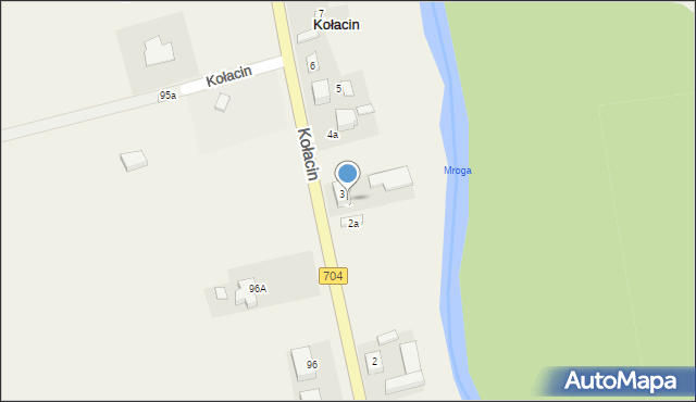 Kołacin, Kołacin, 4, mapa Kołacin