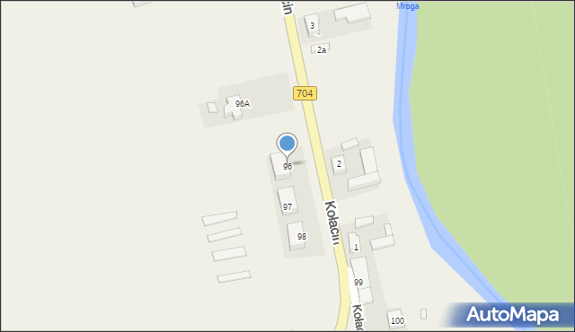 Kołacin, Kołacin, 96, mapa Kołacin