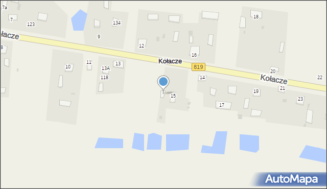 Kołacze, Kołacze, 15a, mapa Kołacze