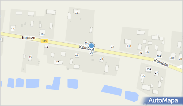 Kołacze, Kołacze, 21, mapa Kołacze