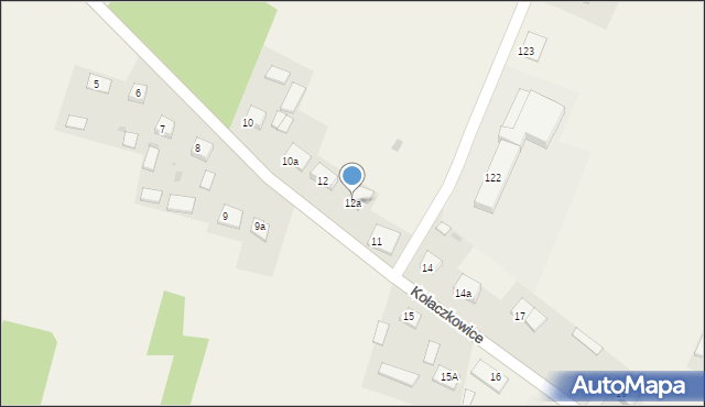 Kołaczkowice, Kołaczkowice, 12a, mapa Kołaczkowice