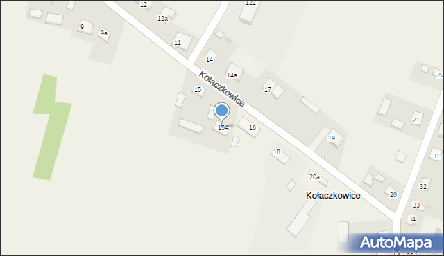 Kołaczkowice, Kołaczkowice, 15A, mapa Kołaczkowice