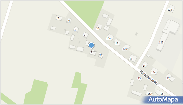 Kołaczkowice, Kołaczkowice, 9, mapa Kołaczkowice