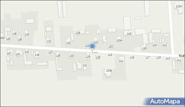 Kołaczkowice, Kołaczkowice, 127, mapa Kołaczkowice