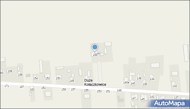 Kołaczkowice, Kołaczkowice, 144, mapa Kołaczkowice