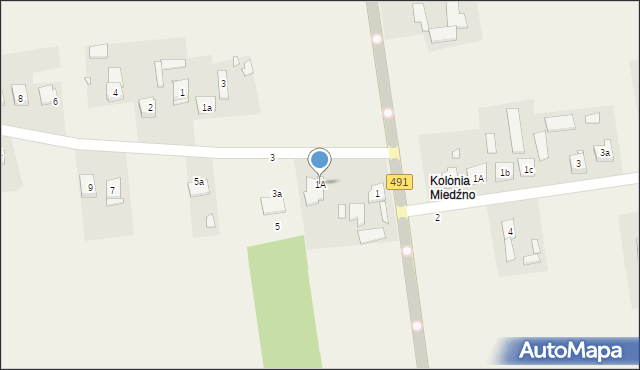 Kołaczkowice, Kołaczkowice, 1A, mapa Kołaczkowice