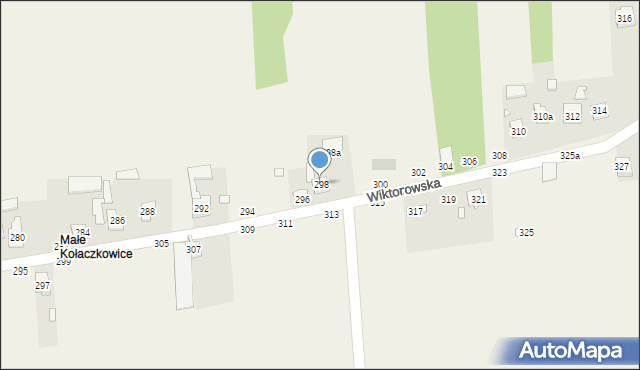 Kołaczkowice, Kołaczkowice, 298, mapa Kołaczkowice