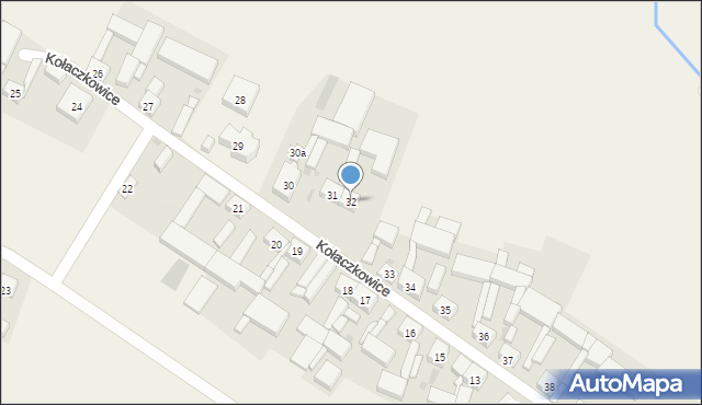 Kołaczkowice, Kołaczkowice, 32, mapa Kołaczkowice
