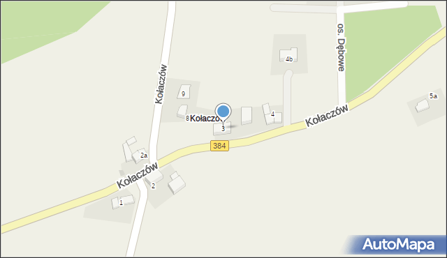 Kołaczów, Kołaczów, 3, mapa Kołaczów