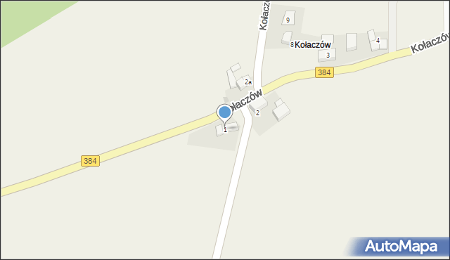 Kołaczów, Kołaczów, 1, mapa Kołaczów