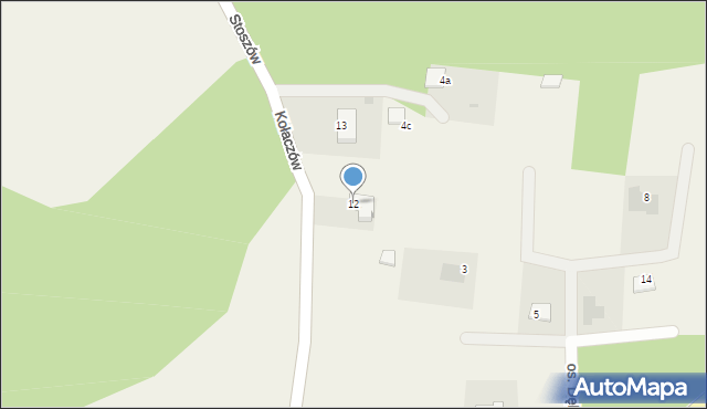 Kołaczów, Kołaczów, 12, mapa Kołaczów