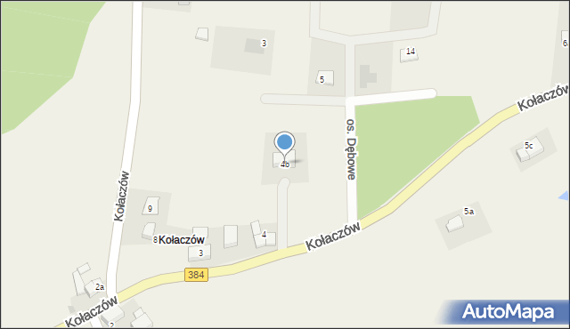 Kołaczów, Kołaczów, 4b, mapa Kołaczów