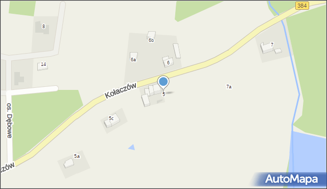 Kołaczów, Kołaczów, 5, mapa Kołaczów