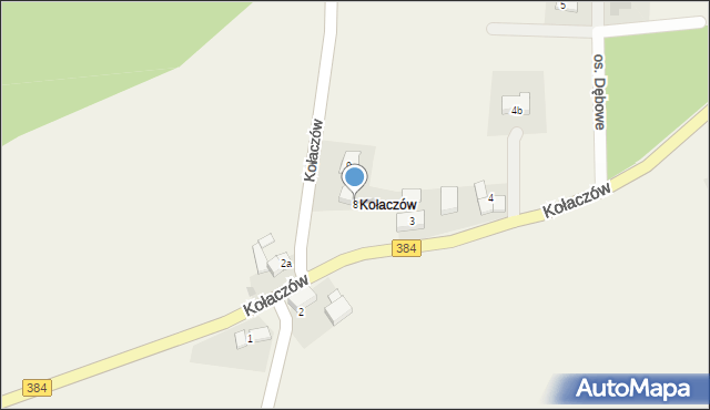 Kołaczów, Kołaczów, 8, mapa Kołaczów
