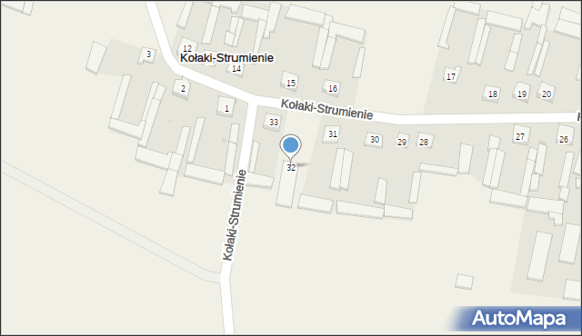 Kołaki-Strumienie, Kołaki-Strumienie, 32, mapa Kołaki-Strumienie