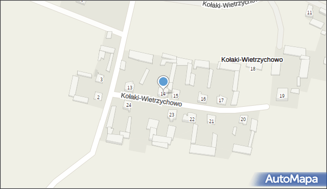 Kołaki-Wietrzychowo, Kołaki-Wietrzychowo, 14, mapa Kołaki-Wietrzychowo