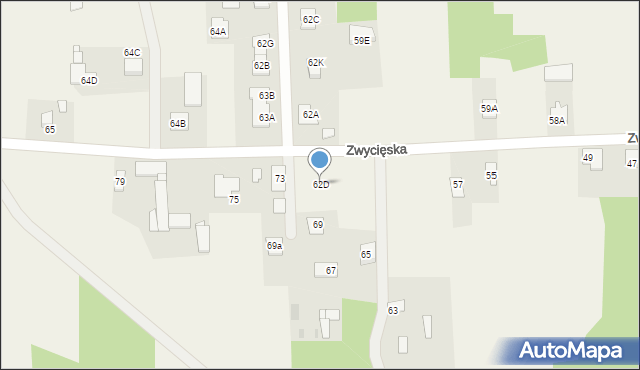 Kołaków, Kołaków, 62D, mapa Kołaków