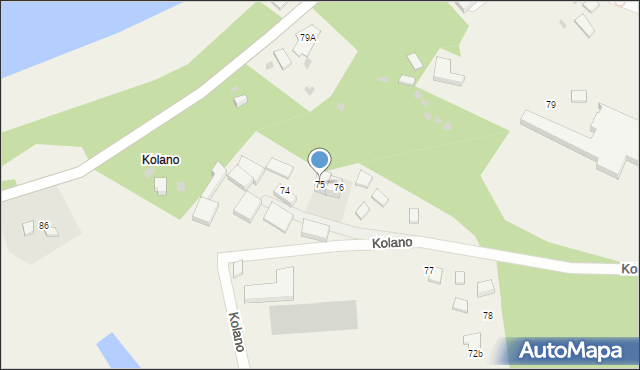 Kolano, Kolano, 75, mapa Kolano