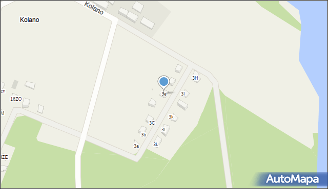 Kolano, Kolano, 3e, mapa Kolano