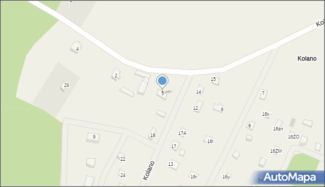 Kolano, Kolano, 5, mapa Kolano