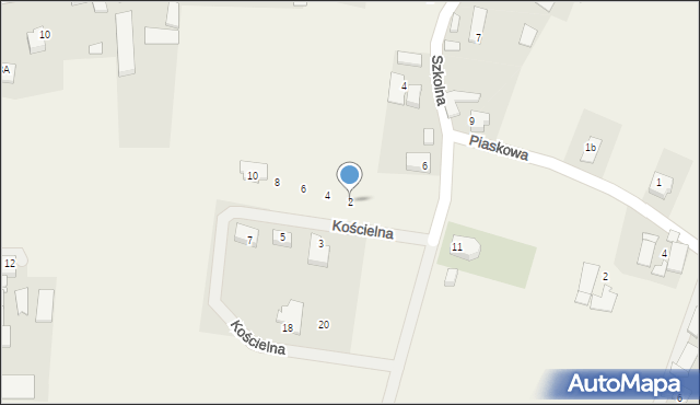 Kolanowice, Kościelna, 2, mapa Kolanowice