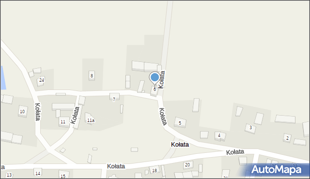 Kołata, Kołata, 6, mapa Kołata