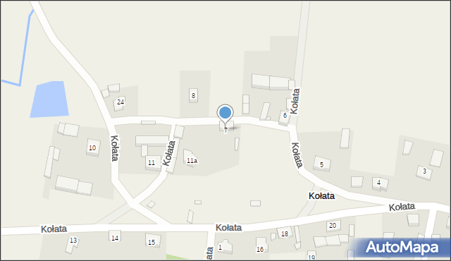 Kołata, Kołata, 7, mapa Kołata