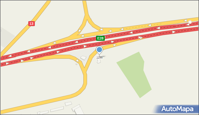 Kołbaskowo, Kołbaskowo, 119b, mapa Kołbaskowo