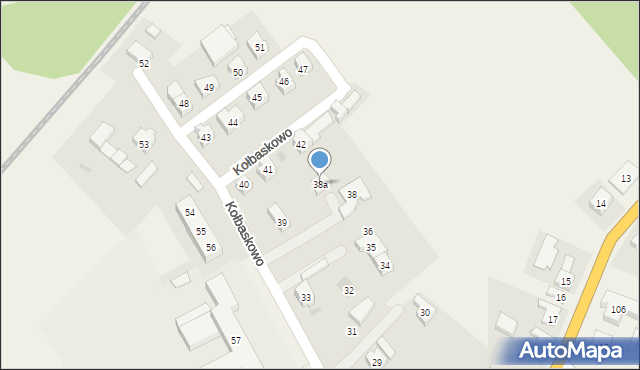 Kołbaskowo, Kołbaskowo, 38a, mapa Kołbaskowo