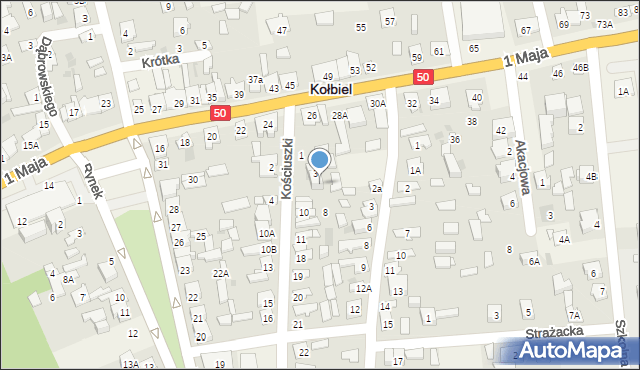 Kołbiel, Kościuszki Tadeusza, gen., 5, mapa Kołbiel