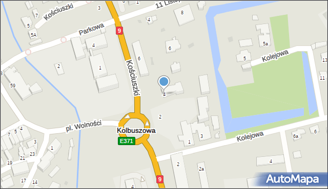 Kolbuszowa, Kościuszki Tadeusza, gen., 4, mapa Kolbuszowa