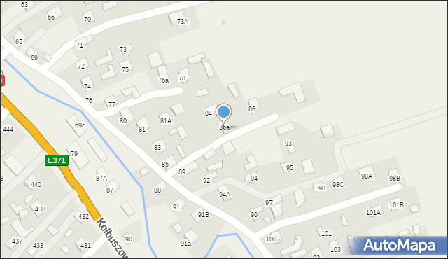 Kolbuszowa Górna, Kolbuszowa Górna, 86A, mapa Kolbuszowa Górna
