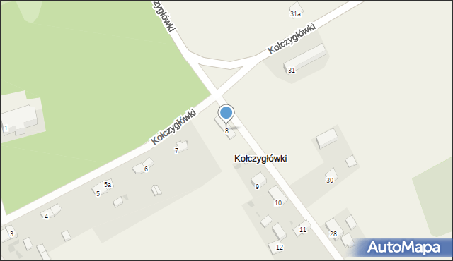 Kołczygłówki, Kołczygłówki, 8, mapa Kołczygłówki