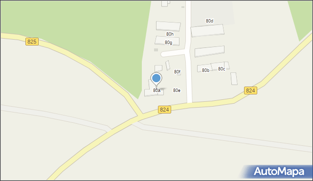 Kolczyn, Kolczyn, 80a, mapa Kolczyn