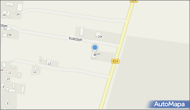 Kolczyn, Kolczyn, 88, mapa Kolczyn