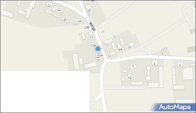 Kołdrąb, Kołdrąb, 12, mapa Kołdrąb