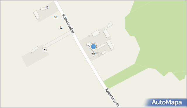Kolechowice, Kolechowice, 55, mapa Kolechowice