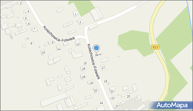 Kolechowice-Folwark, Kolechowice-Folwark, 14, mapa Kolechowice-Folwark