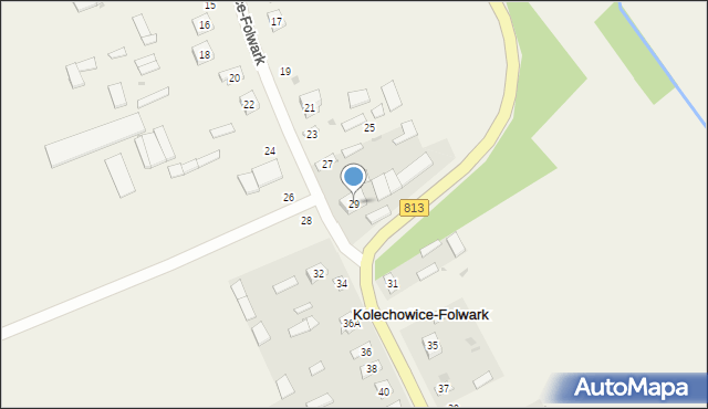 Kolechowice-Folwark, Kolechowice-Folwark, 29, mapa Kolechowice-Folwark
