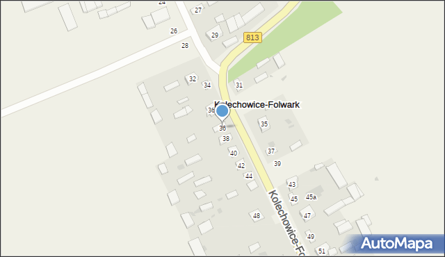 Kolechowice-Folwark, Kolechowice-Folwark, 36, mapa Kolechowice-Folwark