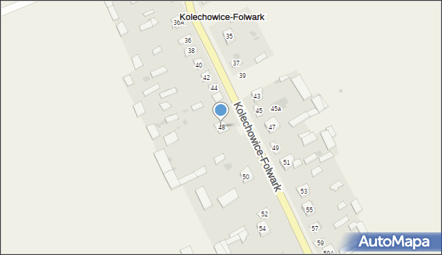 Kolechowice-Folwark, Kolechowice-Folwark, 48, mapa Kolechowice-Folwark