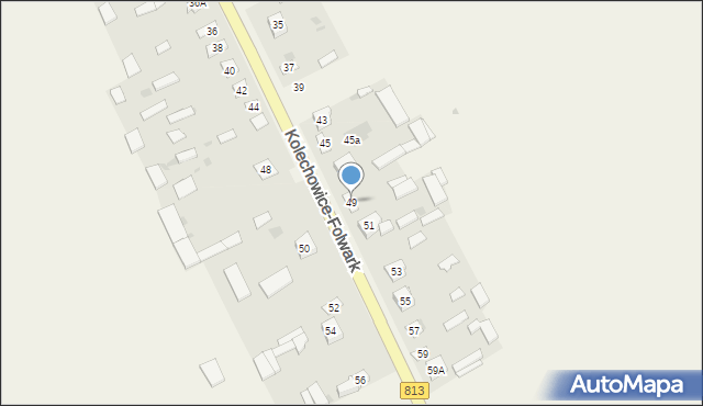 Kolechowice-Folwark, Kolechowice-Folwark, 49, mapa Kolechowice-Folwark