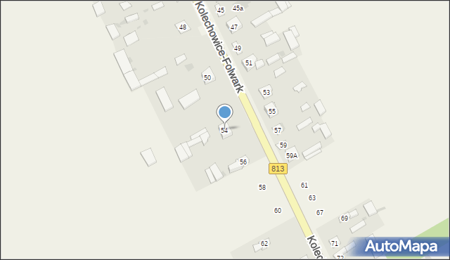 Kolechowice-Folwark, Kolechowice-Folwark, 54, mapa Kolechowice-Folwark