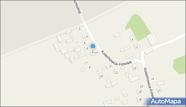 Kolechowice-Folwark, Kolechowice-Folwark, 7, mapa Kolechowice-Folwark