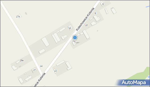 Kolechowice-Kolonia, Kolechowice-Kolonia, 11A, mapa Kolechowice-Kolonia