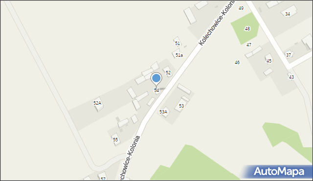 Kolechowice-Kolonia, Kolechowice-Kolonia, 54, mapa Kolechowice-Kolonia
