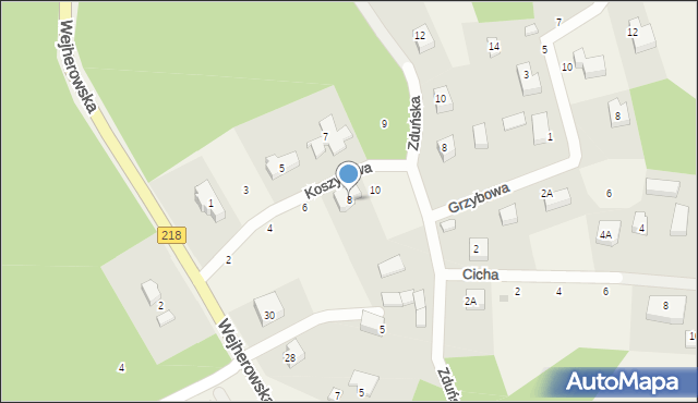 Koleczkowo, Koszykowa, 8, mapa Koleczkowo