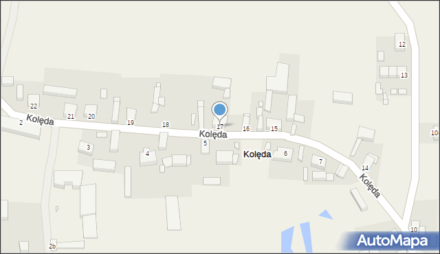 Kolęda, Kolęda, 17, mapa Kolęda